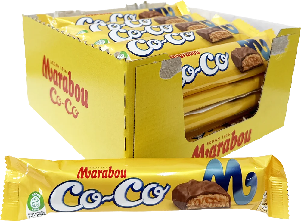 Marabou Co-Co Dubbel Chokladbar 60g x 30st