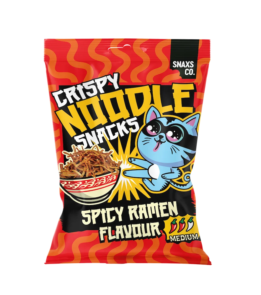 Crispy Noodle Snacks Spicy Ramen Flavour 60g