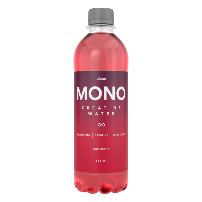 Clean MONO Creatine Water Bringebær 500ml