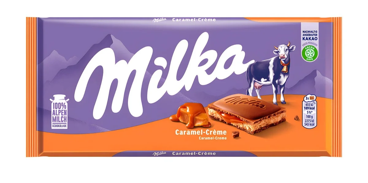 Milka Melkesjokoladebar Karamell Creme 100g