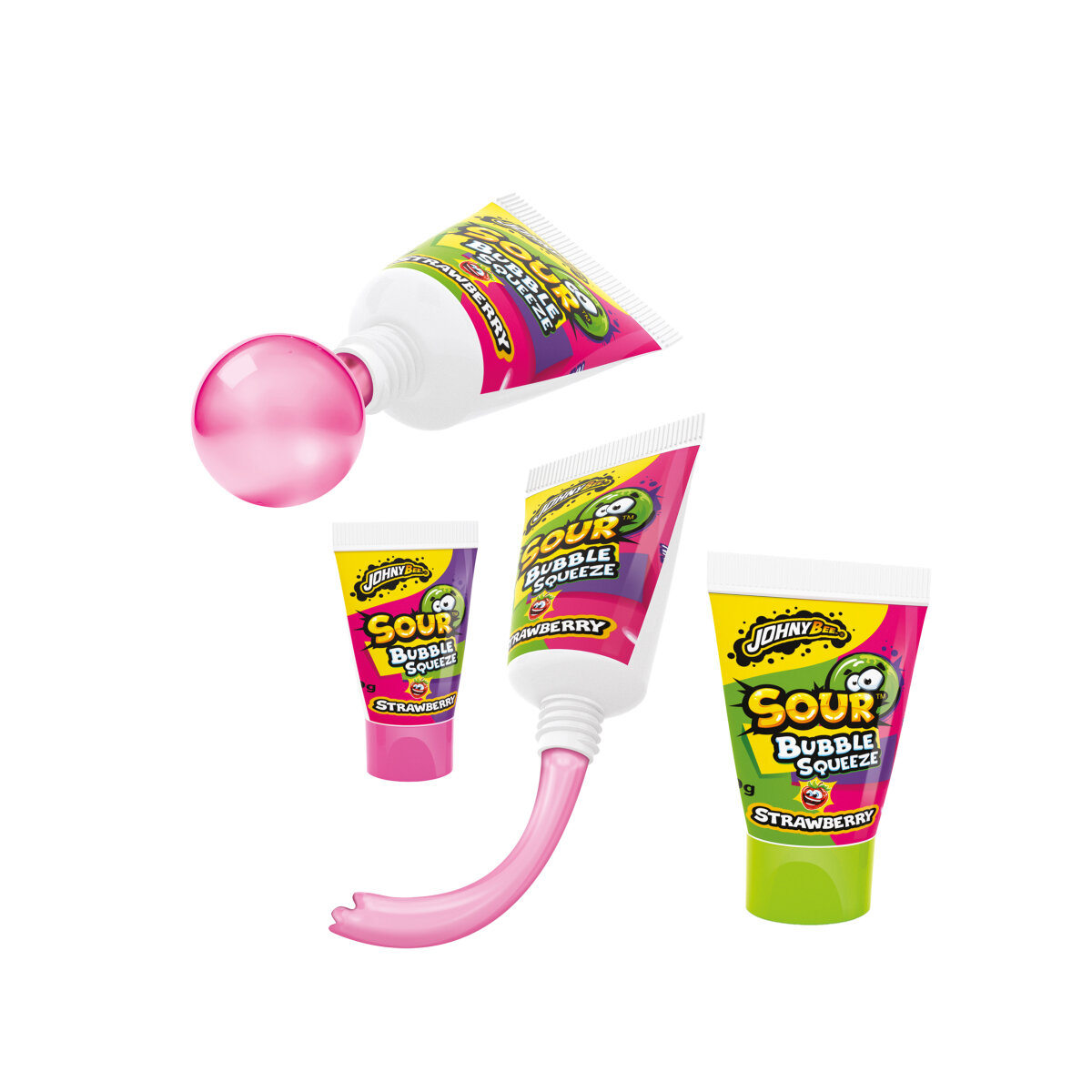 Johny Bee Sour Bubble Gum Squeeze 30g