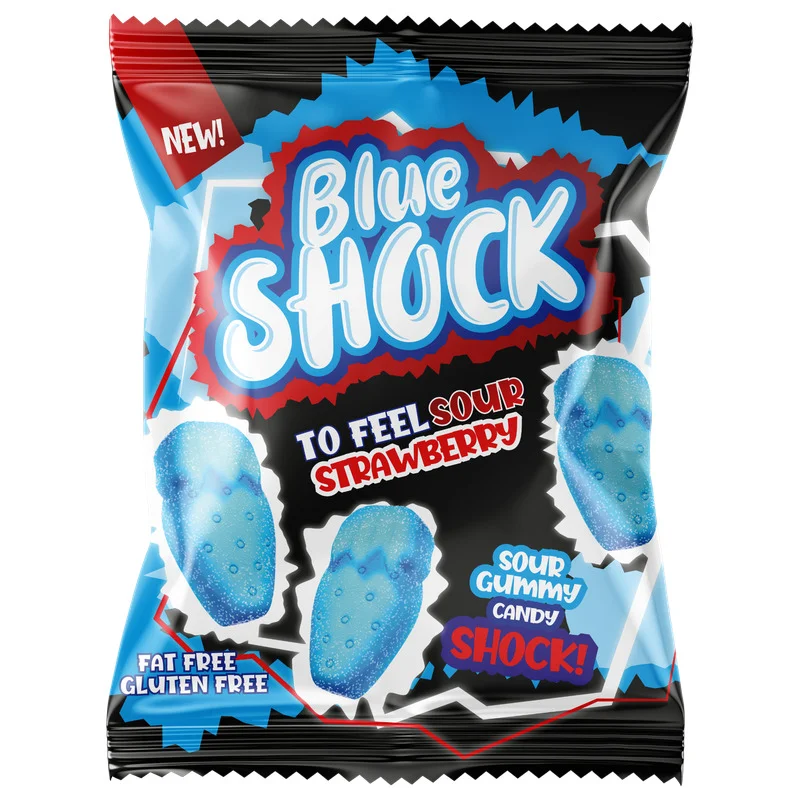 Blue Shock Sour Strawberry 80g