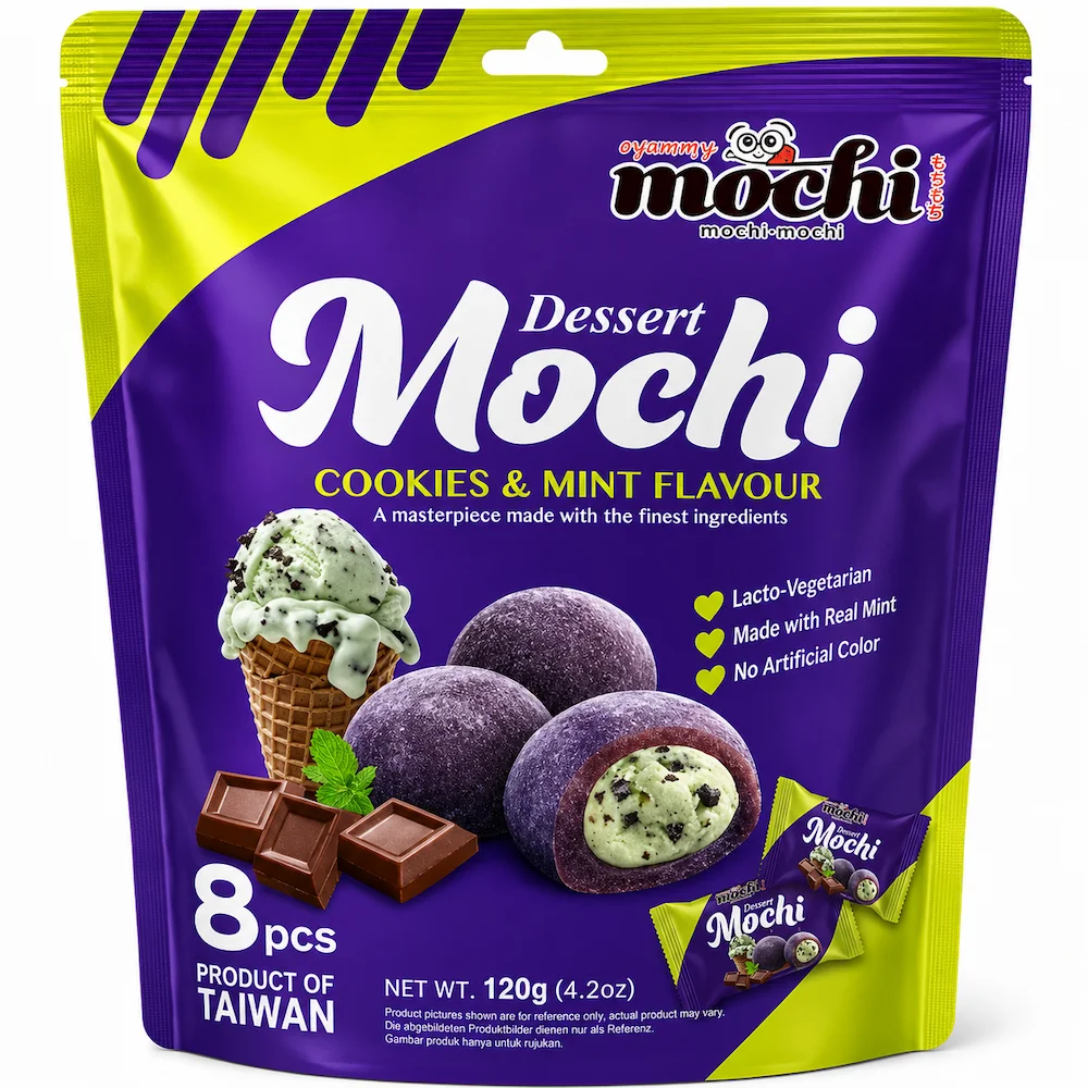 Yummy Mochi Cookies & Mint 120g