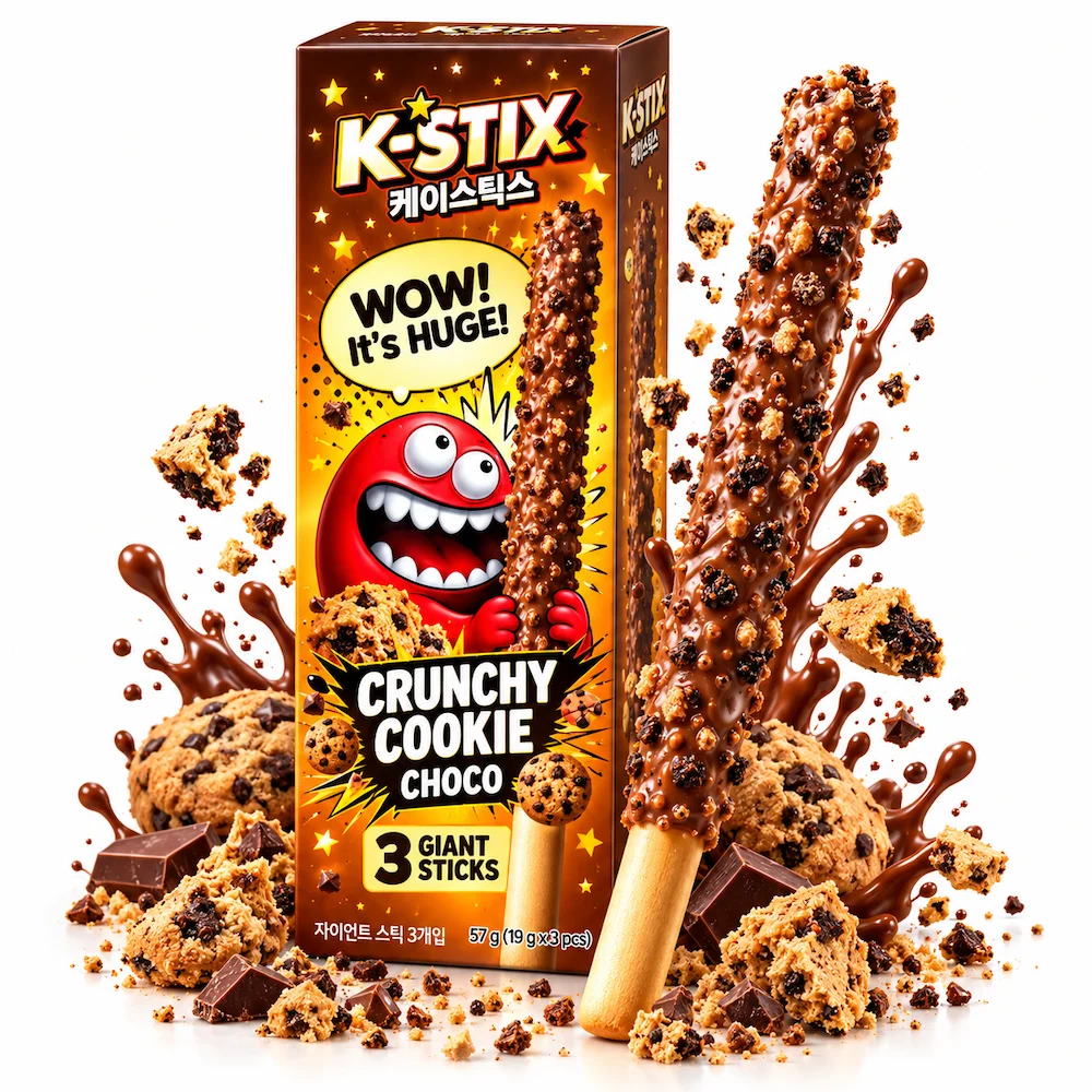 K-Stix Crunchy Cookie Choco 54g
